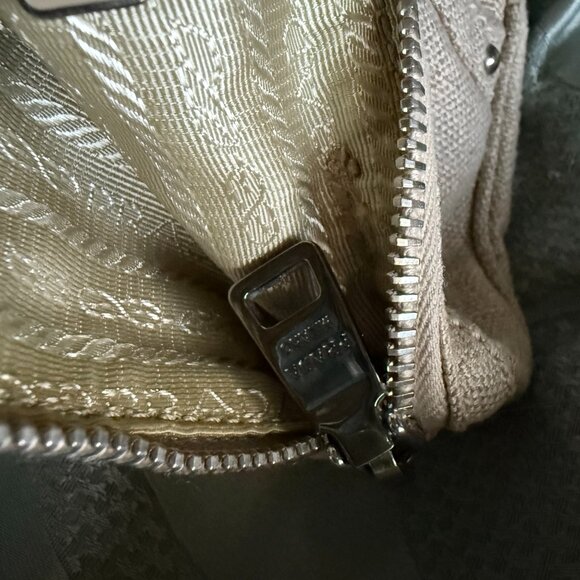 Prada Studded Canapa  Pouch - Picture 8 of 15